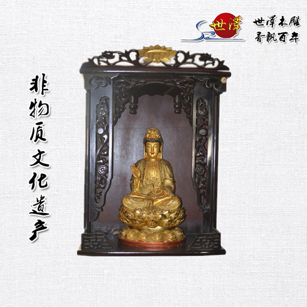 玻璃鋼貼金(jīn)觀音(yīn)